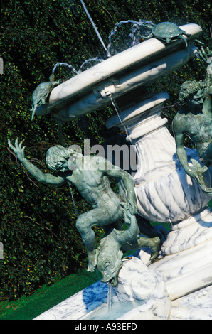 L'Elms dorato Fontana era in Newport Rhode Island Foto Stock