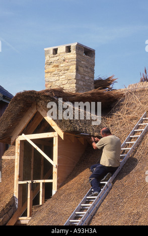 La Thatcher al lavoro sulla nuova build Foto Stock