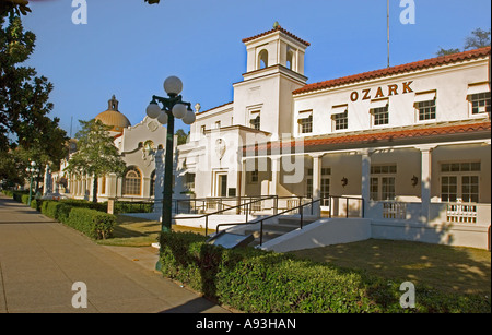 Ozark Bathhouse su Bathhouse fila in Hot Springs AR in cui bagni termali sono disponibili Hot Springs National Park Foto Stock
