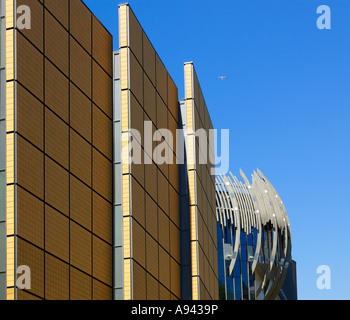 Architettura moderna a rivalorizzare i Draghetti Circus Shopping Centre in Plymouth, DEVON REGNO UNITO Foto Stock