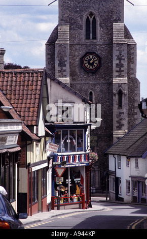 Diss città mercato in Norfolk East Anglia Foto Stock