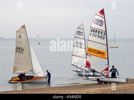 Preparare la vela Foto Stock