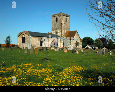 St Marys chiesa Cholsey e grave yard Regno Unito Oxfordshire Foto Stock