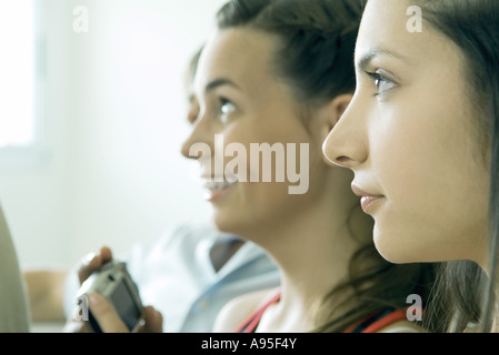 Amici di adolescenti, profilo, ritratto Foto Stock