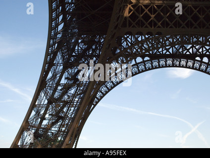 Parigi, Francia, la Torre Eiffel, vista ritagliata Foto Stock
