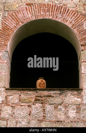 Dettagli architettonici, patio, cortile, Hotel Camino Real, hotel, ex-monastero, ex-convento, Oaxaca de Juarez, Oaxaca, Stato di Oaxaca, Messico Foto Stock