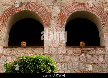 Dettagli architettonici, patio, cortile, Hotel Camino Real, hotel, ex-monastero, ex-convento, Oaxaca de Juarez, Oaxaca, Stato di Oaxaca, Messico Foto Stock