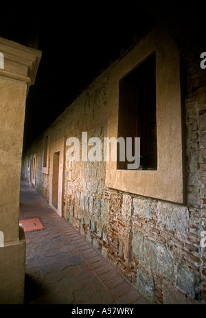 Corridoio, Hotel Camino Real, hotel, ex-monastero, ex-convento, Oaxaca de Juarez, Oaxaca, Stato di Oaxaca, Messico Foto Stock