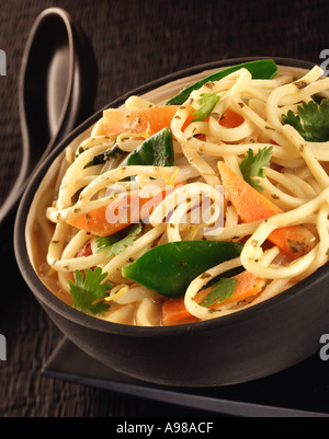 LAKSA noodle soup Foto Stock