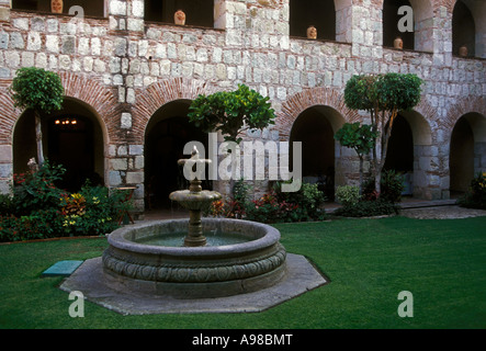 Il patio, il cortile Hotel Camino Real, hotel, ex-monastero, ex-convento, Oaxaca de Juarez, Oaxaca, Stato di Oaxaca, Messico Foto Stock