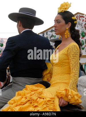 Feria de Abril di Siviglia del festival Foto Stock