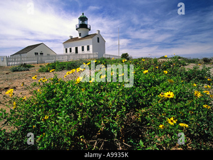 Point Loma faro in San Diego California USA Foto Stock