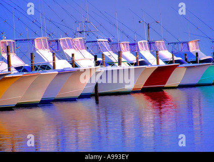 Barche in ingresso Oregon Carolina del Nord STATI UNITI D'AMERICA Foto Stock