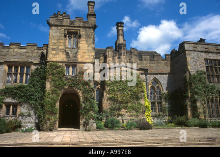 Haddon Hall Bakewell Grand House Derbyshire Foto Stock