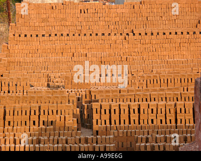 Mattone tradizionale forno di Pune, Maharasthra, India. Foto Stock