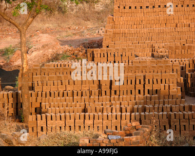 Mattone tradizionale forno di Pune, Maharasthra, India. Foto Stock