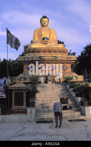 Statua di Buddha nella città di Kathmandu in Nepal Foto Stock