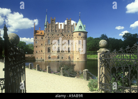 SLOT EGESKOV castello isola di FYN KVAERNDRUP Funen in Danimarca Foto Stock