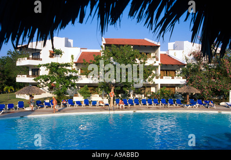 Flamenco Beach Resort Playa Dorada Repubblica Dominicana Hispaniola dei Caraibi Foto Stock