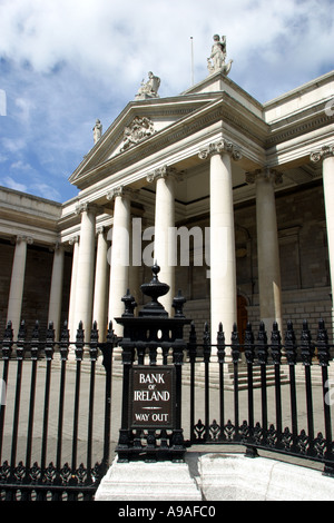 Bank of Ireland edificio in Dublino Irlanda Foto Stock