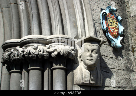 Dettaglio da St Patricks Cathedral in Dublino Irlanda Foto Stock