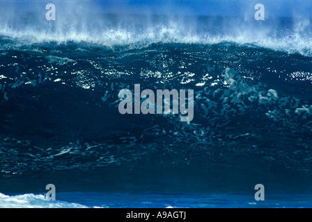 Tempesta onda SHOREBREAK Foto Stock