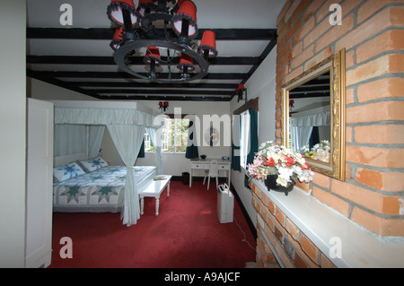 Camera da letto a Smokehouse Inn Fraser Hill Foto Stock