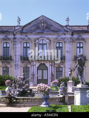 Fontana di Nettuno ROYAL PALACIO DE QUELUZ QUELUZ PORTOGALLO Foto Stock