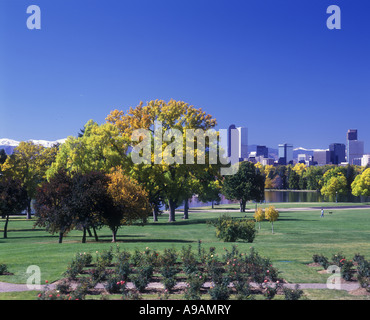 Caduta delle Foglie City Park Downtown Denver Colorado USA Foto Stock