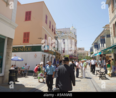 Scena di Gibilterra in Main Street Foto Stock