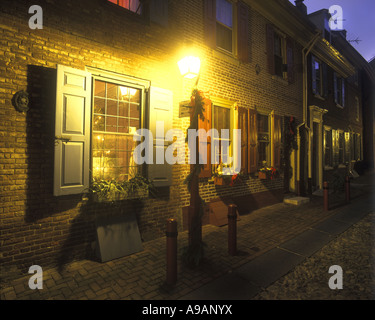 Natale ELFRETH ALLEY di Filadelfia in Pennsylvania USA Foto Stock