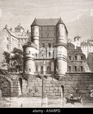 Hotel des Ursins, Parigi, Francia, costruito nel 14th secolo. Foto Stock