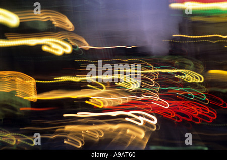 Le luci al neon di sfondo Foto Stock