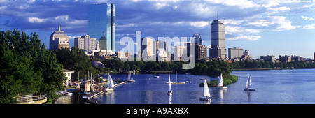 BACK BAY dello skyline di Boston Massachusetts, STATI UNITI D'AMERICA Foto Stock