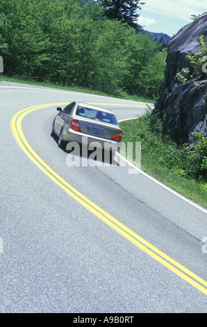 Auto Auto ritrovata GAP Road Great Smoky Mountains National Park TENNESSEE USA Foto Stock