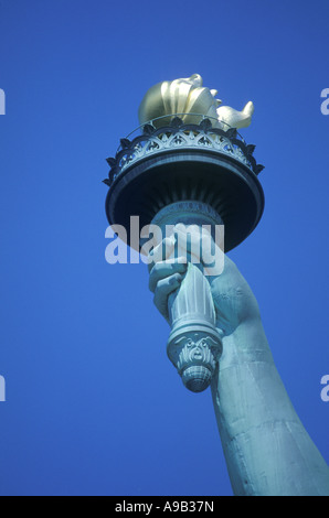 Torcia Statua della Libertà NEW YORK STATI UNITI D'AMERICA Foto Stock