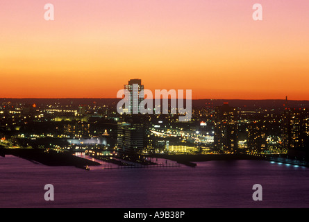 JERSEY CITY SKYLINE NEW JERSEY USA Foto Stock