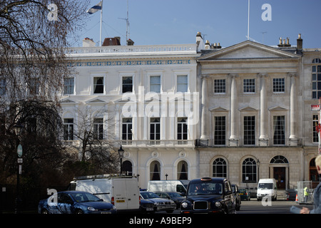 East India Club, St James Square Londra Inghilterra Regno Unito Foto Stock