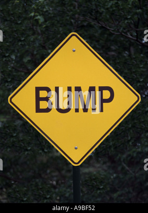 Bump nel cartello stradale Hawaii USA Foto Stock