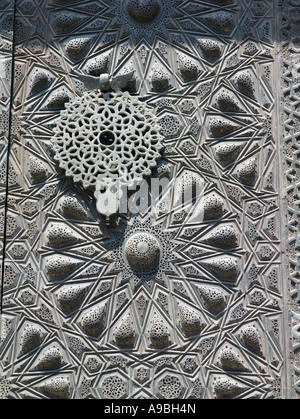 Sultan Hasan complessa, Il Cairo, dettaglio della porta di ingresso originale Foto Stock