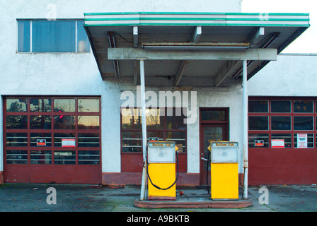 Vecchia Stazione di gas Foto Stock