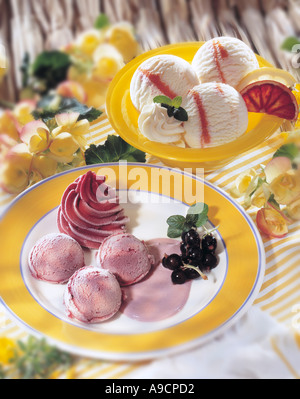Buffet di gelati Foto Stock