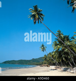 Palolem Beach nel 1994, Goa Sud, Goa, India Foto Stock