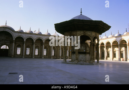 Muhammad Ali Pasha Mohammed Ali della moschea di alabastro Cittadella Saladino Cairo Repubblica Araba di Egitto Nord Africa Medio Oriente Foto Stock