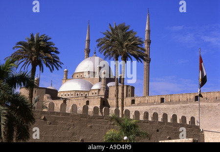 Muhammad Ali Pasha Mohammed Ali della moschea di alabastro Cittadella Saladino Cairo Repubblica Araba di Egitto Nord Africa Medio Oriente Foto Stock