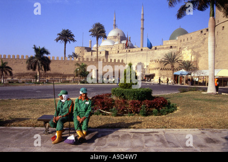 Muhammad Ali Pasha Mohammed Ali della moschea di alabastro Cittadella Saladino Cairo Repubblica Araba di Egitto Nord Africa Medio Oriente Foto Stock