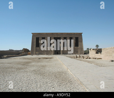 Tempio di Hathor Denderah Qena Egitto Foto Stock