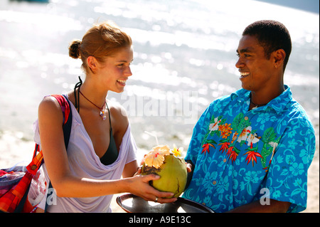 Incredibili avventure Yasawa Islands Fiji modello di rilascio 387 388 Foto Stock