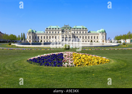 Il Palazzo del Belvedere di Vienna Austria Foto Stock