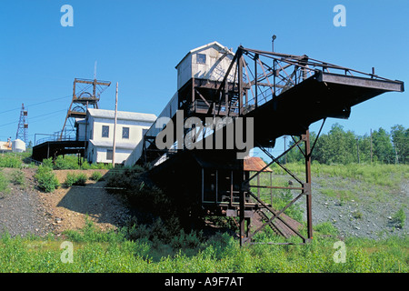 Elk258 2715 Minnesota Soudan Soudan Mina sotterranea SP edifici di miniera Foto Stock